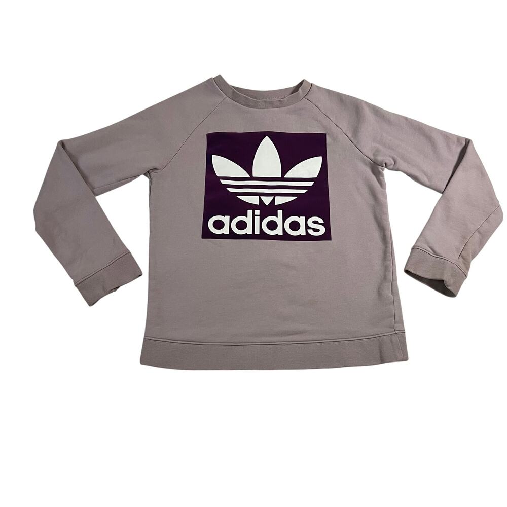 Adidas Originals Women's Trefoil Logo Soft Vision Sweatshirt Size S Athleisure